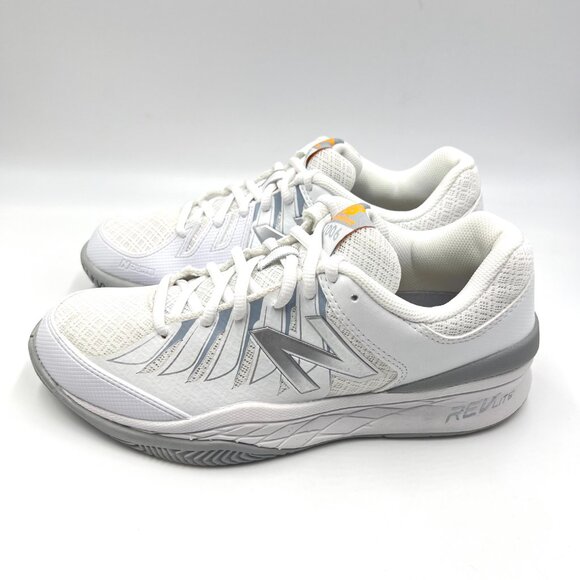 7 2A NARROW WIDTH New Balance Womens 1006 White Silver Tennis Sneakers Shoes - Picture 6 of 12